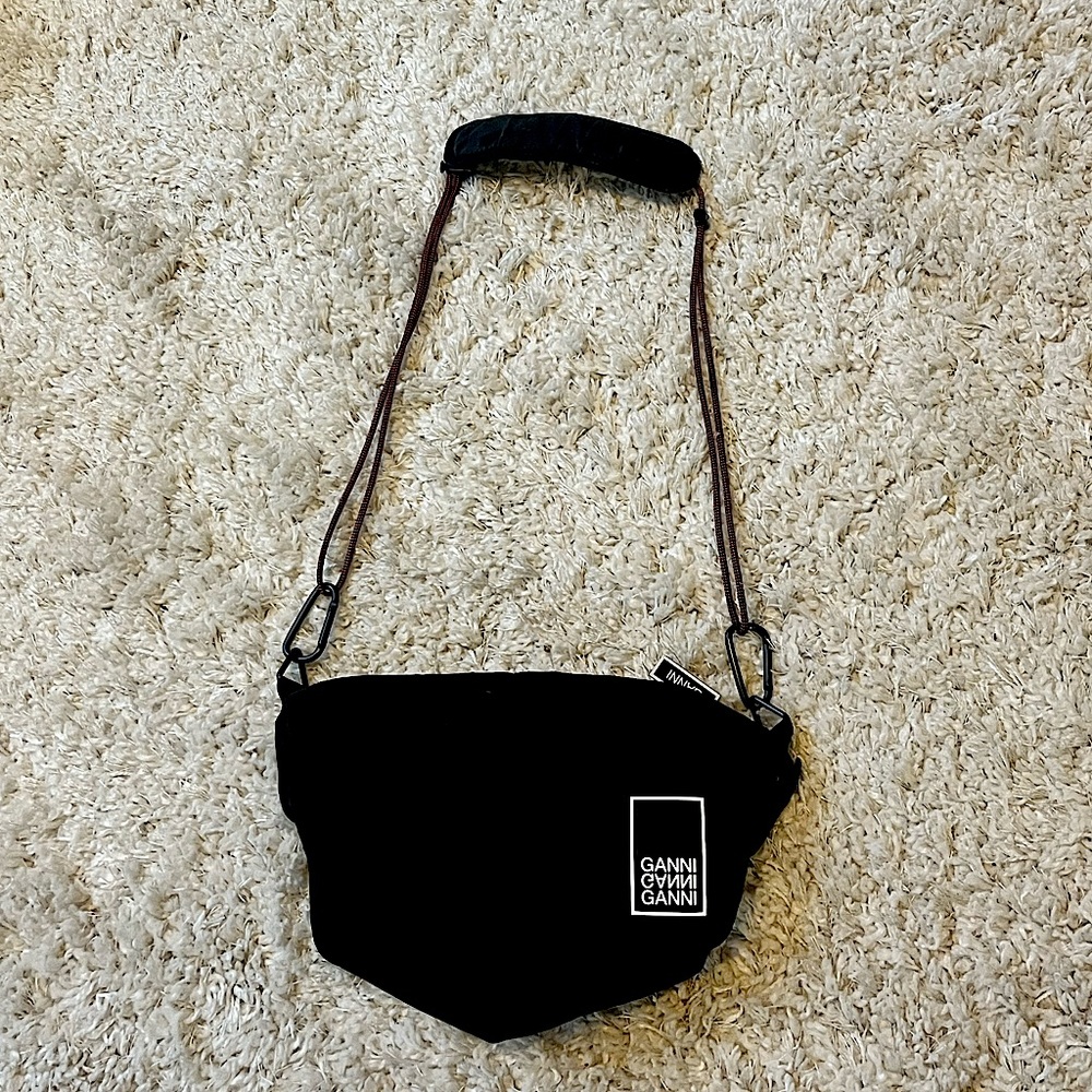 Ganni black crossbody bag